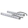 2Pcs 9-LED Car Fog Lights White Color Driving Lamps Energy-Efficient LED Strip Lights  Daytime Use