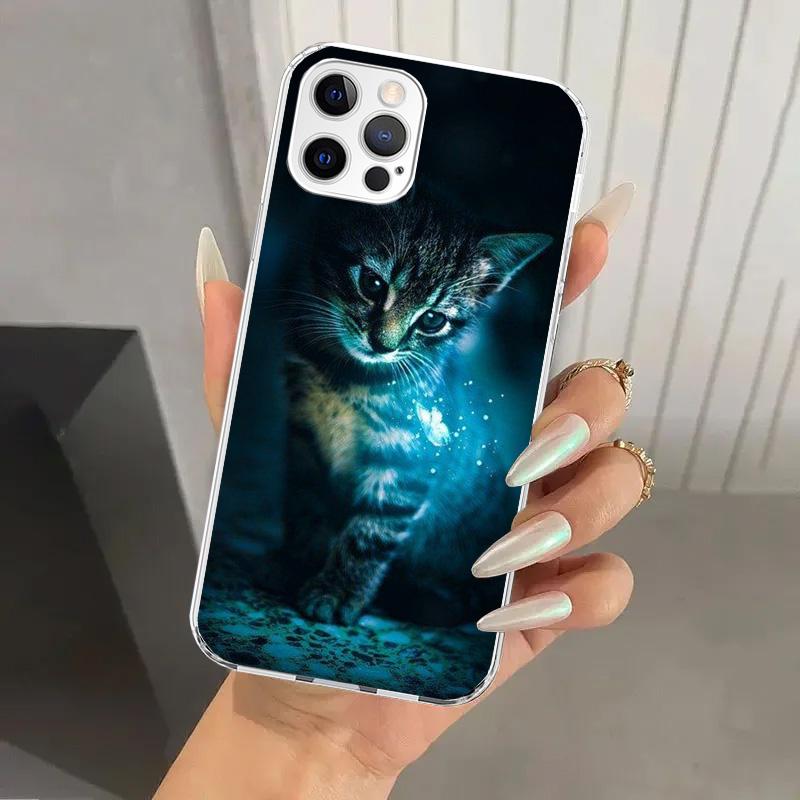 Cool Animal Big Cat Tiger Phone Case for Iphone 17 Air 16 15 Plus 14 13 Mini 12 11 Pro Max 16E 7 8 SE 2020 Soft Funda Print Shel