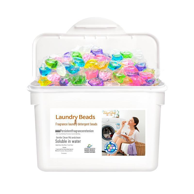 Seven-Chamber Laundry Pods (50 pcs) - Stain Removal, Softening, Long-Lasting Fragrance, Seven-in-One Laundry Balls.