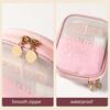 Transparent Travel Cosmetic Bag Portable Mini Waterproof Cosmetic Lipstick Storage Bag Multifunctional Clutch Bag