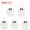 1-10PCS Halloween Ghost Pattern Non Woven Treat Bags with Handles for Kids Trick or Treat Party Favor Candy Goodie Tote