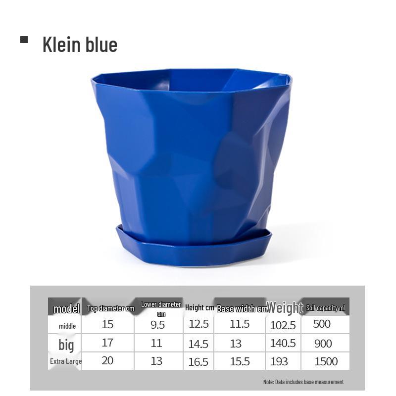 Nordic Imitation Ceramic Plastic Succulent Pots - Durable, Thickened, Large & Small Sizes for Effective Root Control