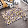 Abstract Colorful Artistic Carpet with Yellow, Purple, and White Patterns Suitable for Use As an Anti-slip for Living Room Bedroom Sofas