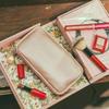 Hobonichi Small Drawer Pouch Champagne Pearl Gold Organizer Japan