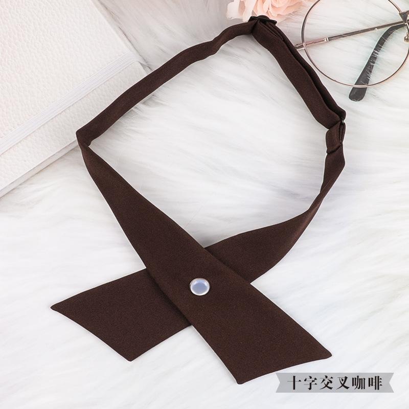 Korean Version Of British Jk School Uniform Cross Bow Tie Men And Women Students School Uniform Collar Flower Professional Wear Shirt Bow