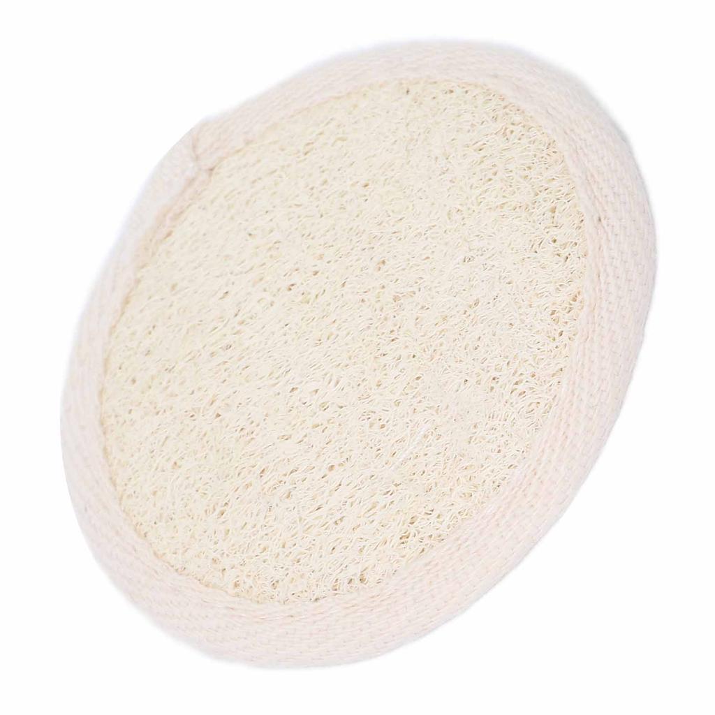Exfoliating Loofah Pad Facial Body Scrubber Men Women Shower Bath Loofa Sponge PadWhite