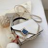 Simple Single Shoulder Bag Korean Style Small Square Bag Trendy Woman's Crossbody Bag  Party