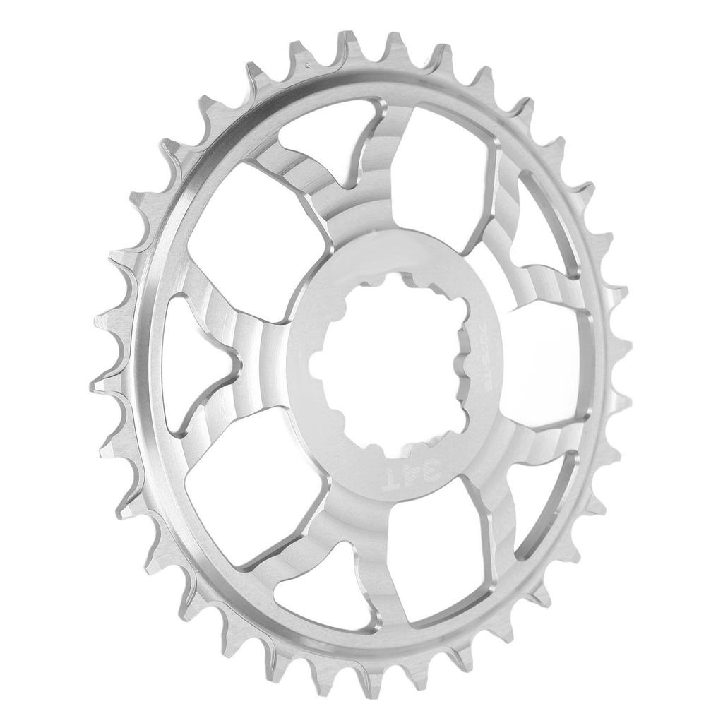 34T Bike Chainring 7075 Aluminum Alloy Positive Negative Tooth Round Chainwheel for GXP Road Bikes