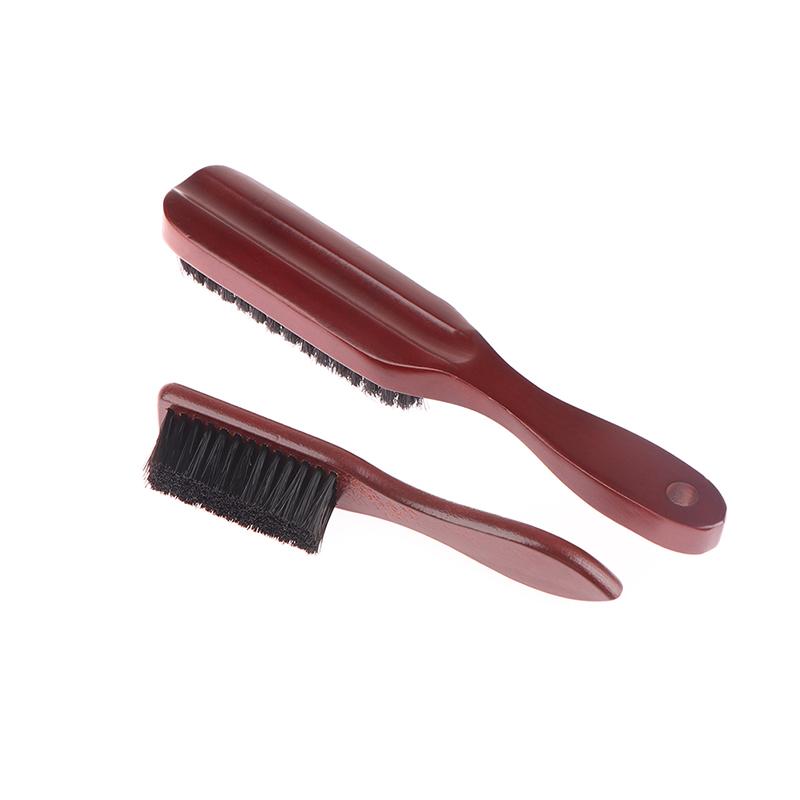 Trehåndtak Hårbørste Skjeggbørste Kam Grooming Aid For Men Hårbørster