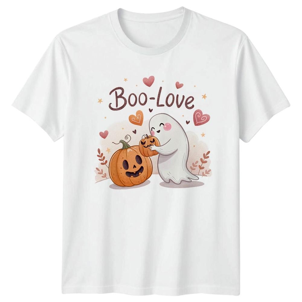 BooLove TShirt Cute Ghost Halloween Gift For Him And Her