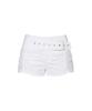 PAINORPLEASURE Viola Belted Shorts Ivory