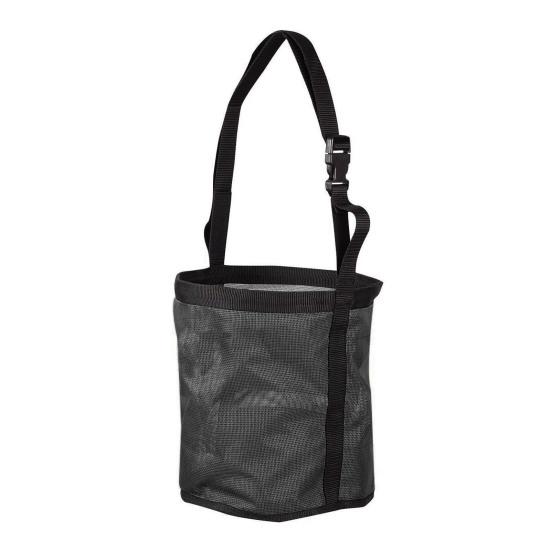 Horse Feed Bag Heavy Duty Mesh Horse Feeder with Adjustable Strap Horse Muzzle Feed Bucket for Feeding Grain Powder Supplements