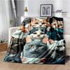 3D Cute Cat Printed Blanket Flannel Warm Blankets Soft and Comfortable Blanket Bed Linings Cubre Cama Birthday Gift