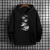 Thriller Demon Pattern Black Hoodie for Man 2025 Hot Sale Hooded Long Sleeve Sweatshirt Autumn Winter Daily Casual Sporty Top