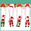 Festive Santa Claus And Snowman Parachute Hanging Toy For Christmas Home Decor