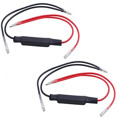 YFFSFDC Motorcycle Motorcycle LED Turn Signal Resistor 10W Anti-Hifra Resistor Canceller Decoder Universal 2pcs