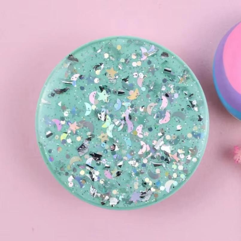 Holder Grips Tok Sockets Starry Sky Glitter Drop Glue Tablet And Mobile Phone Pop Grip 3D Finger Phone Universal Lazy Holder