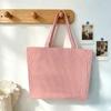 Striped Bag For Women Large Capacity Retro Casual Polyester Fashion Handbag For Daily Use