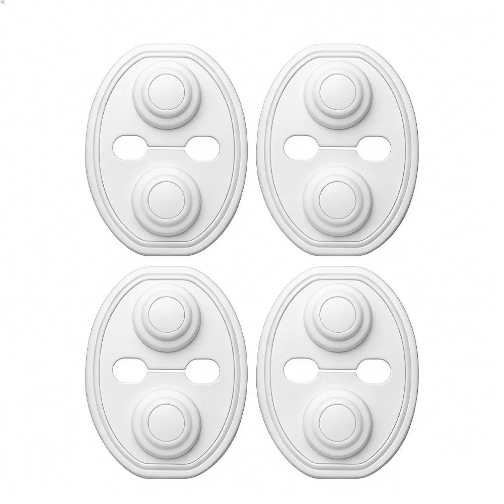 Car Door Latch Accessories Upgrade Closing Shockproof Silicone Cushion Mute Shock Absorber Protective Covers