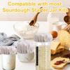 100% Cotton Sourdough Jar Cover,5 PCS Reble Sourdough Bread Proofing Starter Jar Cloth Covers for Most Glass Mason Sour Dough Crock