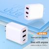 3C Certified 33W Smart Fast Charger with Three Ports for Apple, Android Phones, and Tablets USB Type-C