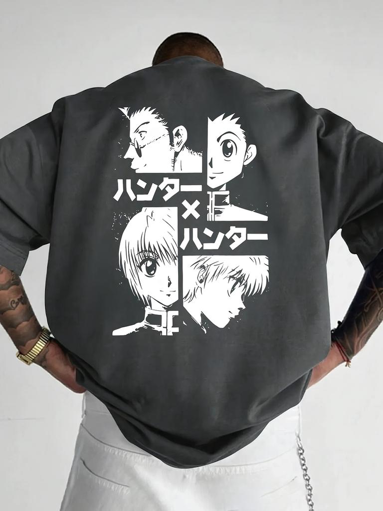New Japanese Anime Graphic Tshirt Adult Men Loose Casual 100 Cotton Summer Breathable Outdoors Fashion Cool Versatile Daily