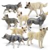 Simulation Waldtier Weißwolf Grauwolf Modell Spielzeug Sibirischer Wolf König Nordamerikanischer Weißwolf Desktop Dekoration Ornament