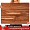 Acacia Wood Multi-purpose Cutting Board: Ideal for Fruits, Vegetables, Bread, Baby Food, and Kneading.
