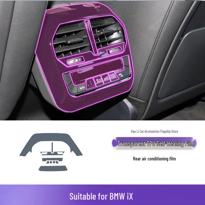 BMW iX 22-25 Interior Car Sticker TPU Protective Film for Screen, Console & Gear Shift