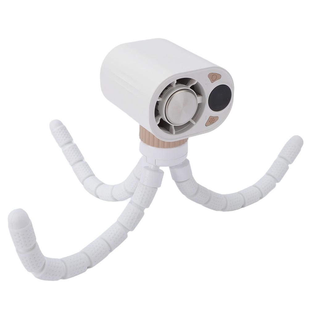 Mini Handheld Stroller Fan Personal Portable Baby Rechargeable Turbo Fan with Flexible Octopus Tripod Semiconductor
