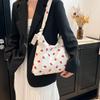 Female New Fashion Casual Nylon Fabric Printed Bow Bag Korean Version Shoulder Bag Beach Tote Bags Women New In Handbag CLE
