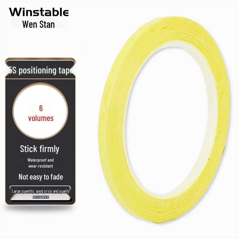 Winstable WST-656 Настольная позиционирующая лента 5mm x 66m (6 Rolls) жёлтый