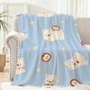 Puppy ins cute Throw Lightweight 240g Flannel Blanket Soft Skin-friendly for Summer Cooling