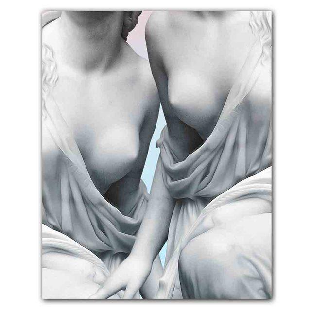 David Funny Sculpture Art Printing Canvas Painting Figure Graffiti Poster Office Living Room Bedroom Home Decoration Mural No Frame