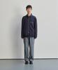 Horlisun Baxter Slub Zip Up Jacket Navy