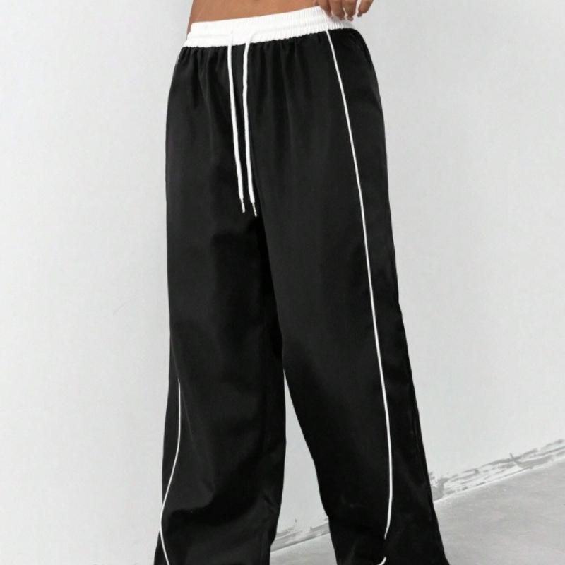 Spring and summer sports style women's clothing fashion loose casual niche hanging wide leg pants