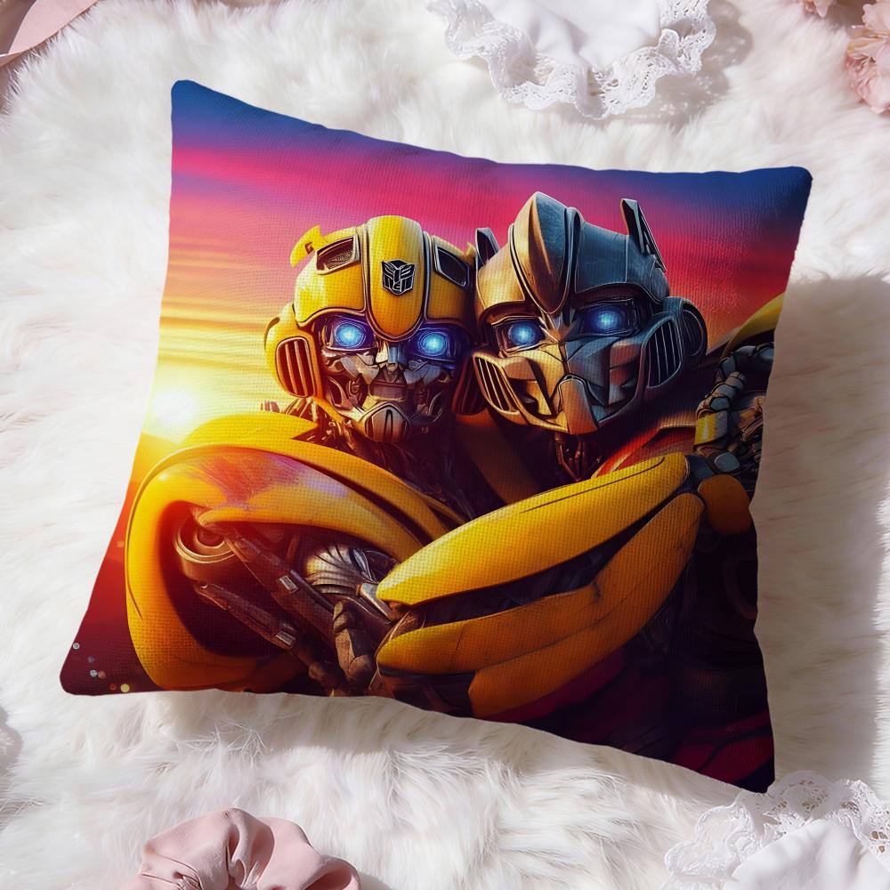 Popular TTransformerses Cushion Cover Soft Washable Pillow Case Multi-Scene for Couch Bed Travel Office Use