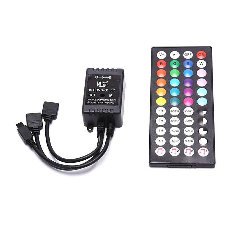 Dc12V 44 Keys Music Ir Controller Remote For Rgb Led Strip Music Ir Controller