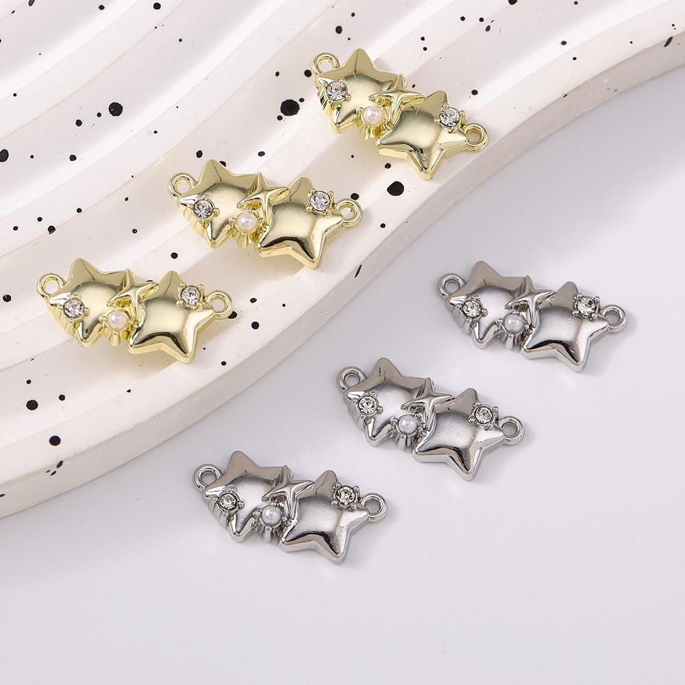 5pcs Cute Alloy Love Heart Pendants Charms for Jewelry Making Necklace Earrings DIY Bracelet Accessories Supplies