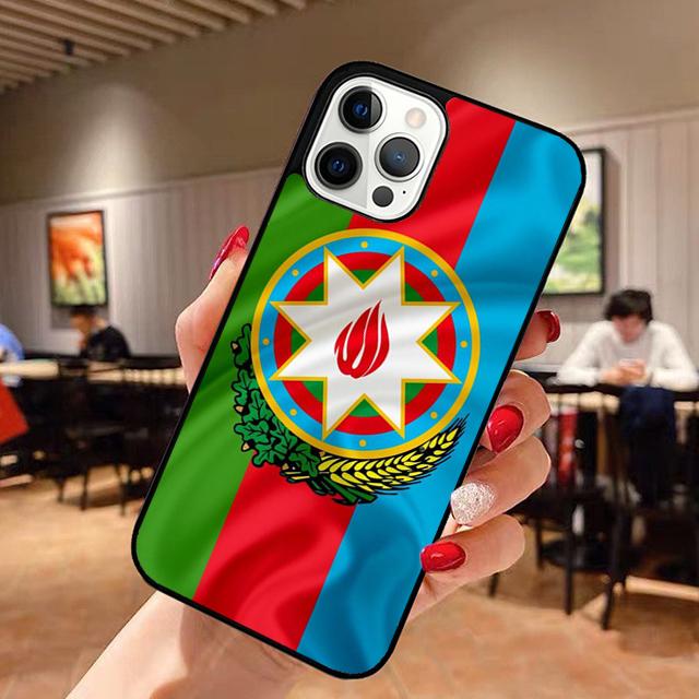 Azerbaijan Flag Phone Case for iPhone 17 Air 16 16e 15 Plus for Apple 13 11 12 14 Pro Max Cover  Coque Fundas Shell