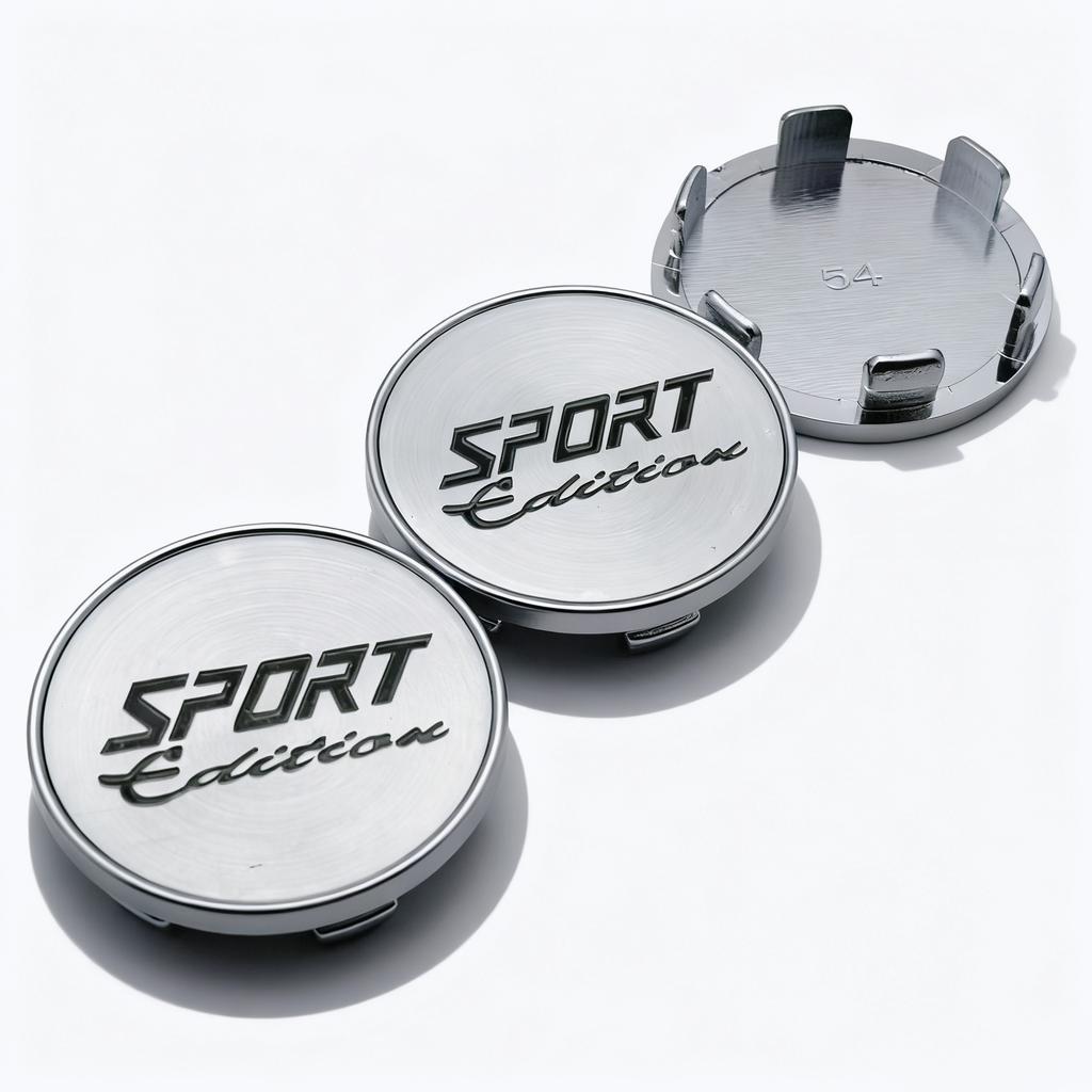 4pcs Sport Edition Logo Emblem Badge Car Wheel Center Caps 54MM Clips 49MM Rim Hubcaps Cover Wheels Hub Dust Cap Car Accessories