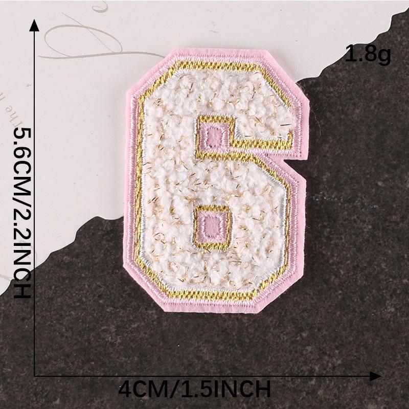Computer Embroidery Gold Silk Towel Embroidery Cloth Label English Alphabet Hand Account Diy Patch Accessories Chenier Embroidery Cloth Sticker