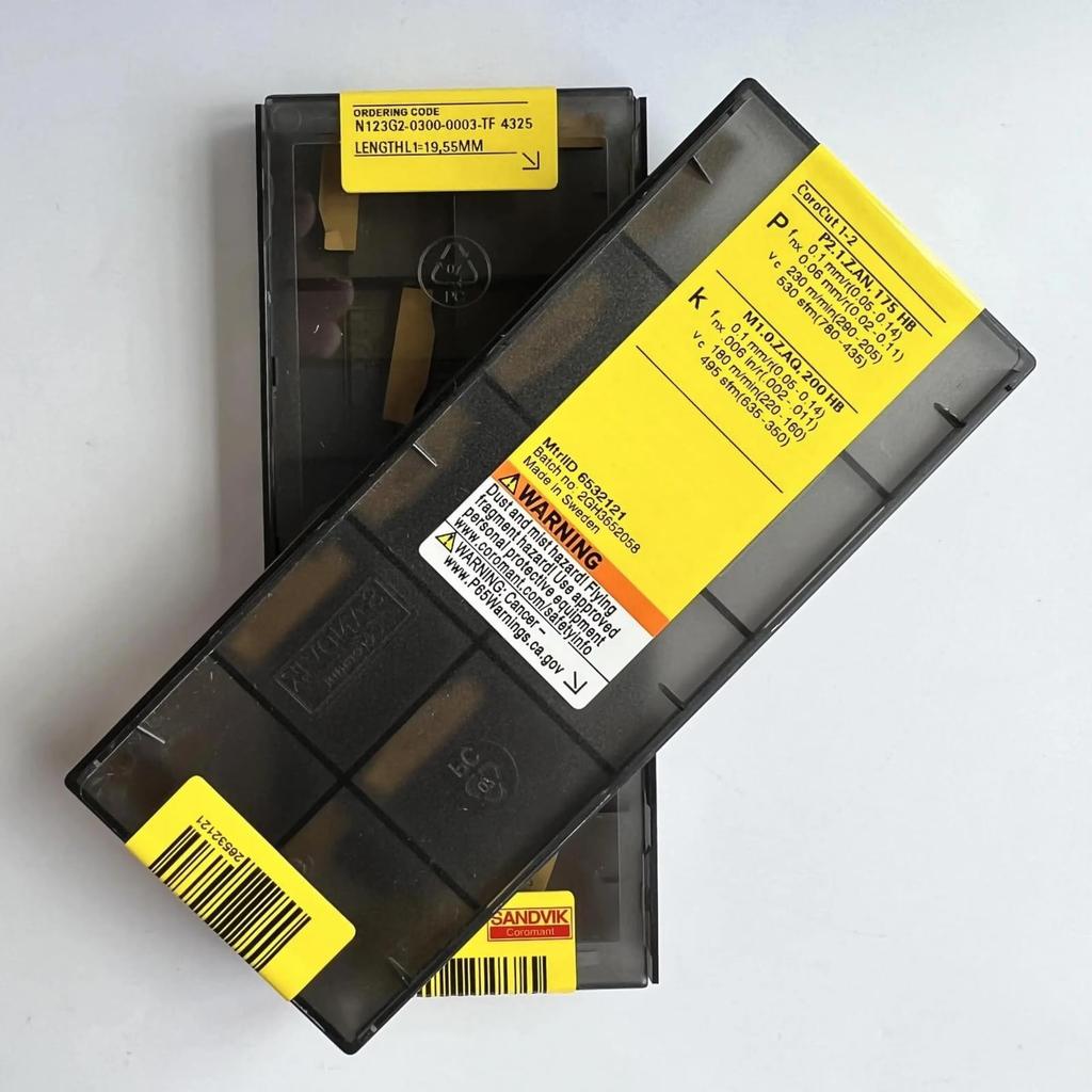 Originální Sandvik / N123G2-0300-0003-TF 4325 / Karbidová čepel pro CNC soustruh 10 ks