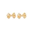 High-End Exquisite Zircon Bow Stud Earrings - Versatile and Popular Women's Fashion Jewelry