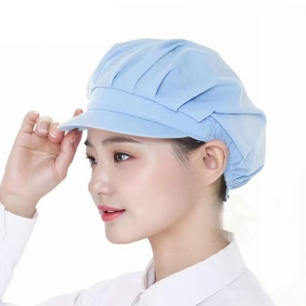 Dust-proof Chef Hat Elastic Hair Nets Cap Fashion Catering Cap  Food Service