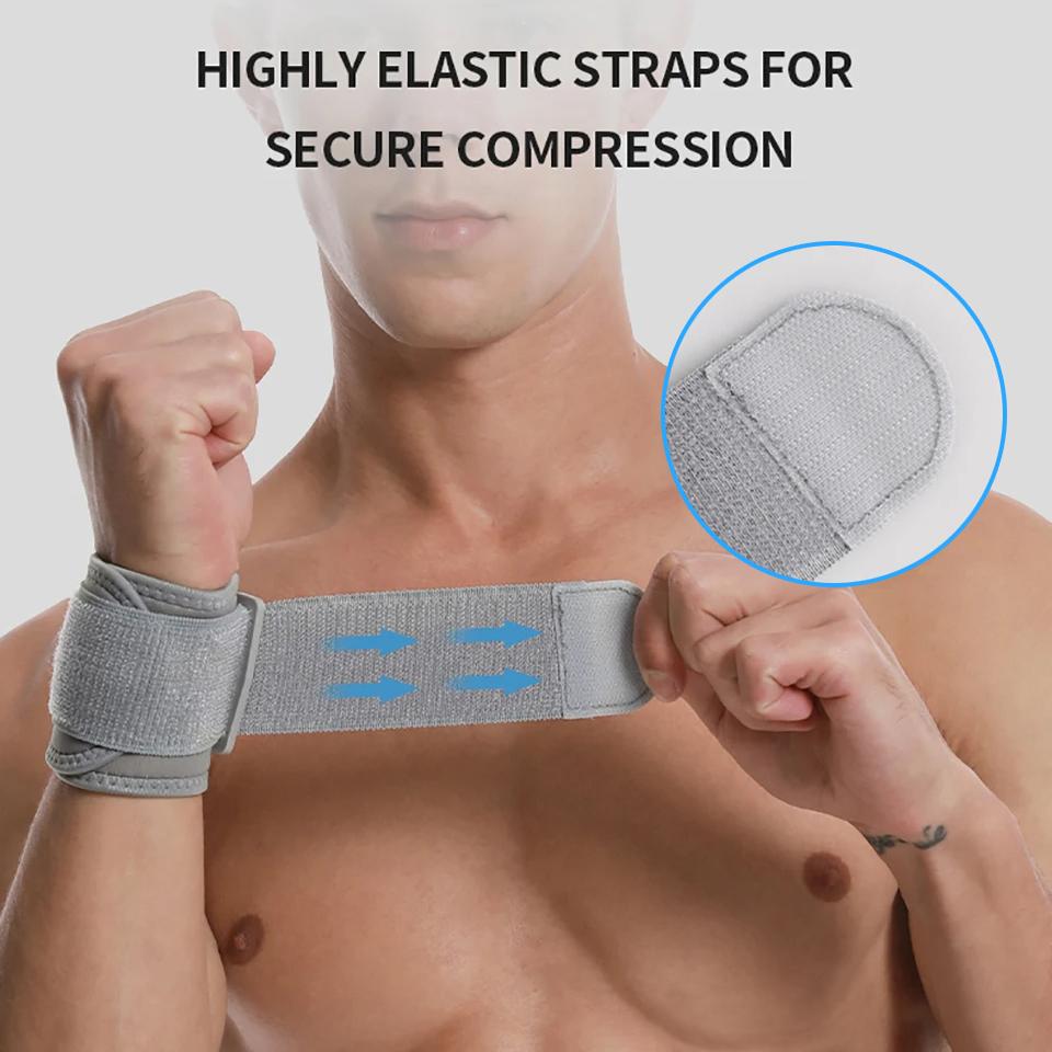 OLIKEI 1PC Adjustable Sports Wrist Support Strap Prevent Sprain Wrist Brace Tendon Sheath Wrap Wrist Guard Gym Fitness Basketball Wrist Protector