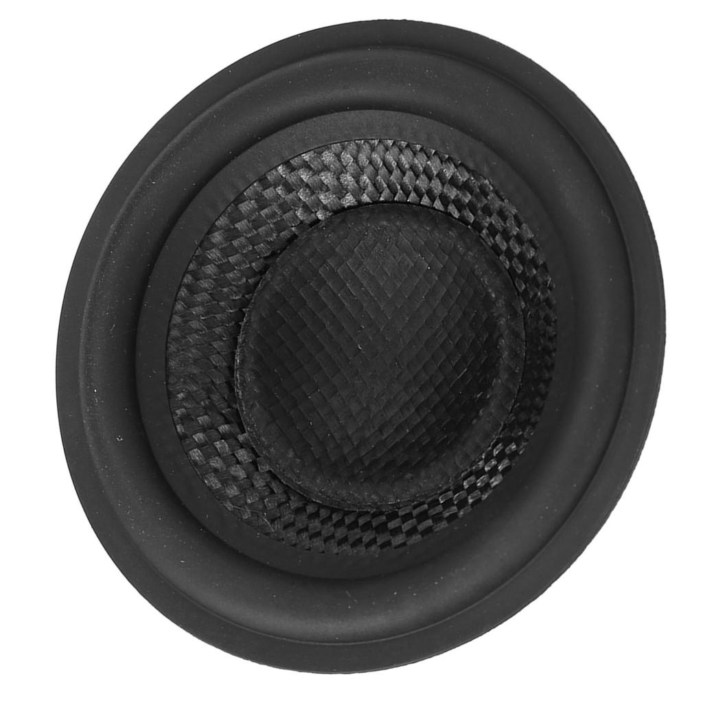 Speaker Cone Drum Paper 0.8 Inch Inner Diameter Paper Subwoofer Cone Drum Paper with Rubber Surround for 3 Inch Speakers