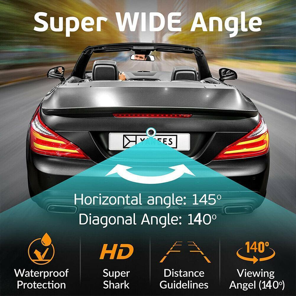 Universal HD Car Rear View Camera 2 Pin Waterproof Night Vision Fish Eye Lens 170 Degree Park Reverse Camera For SUV