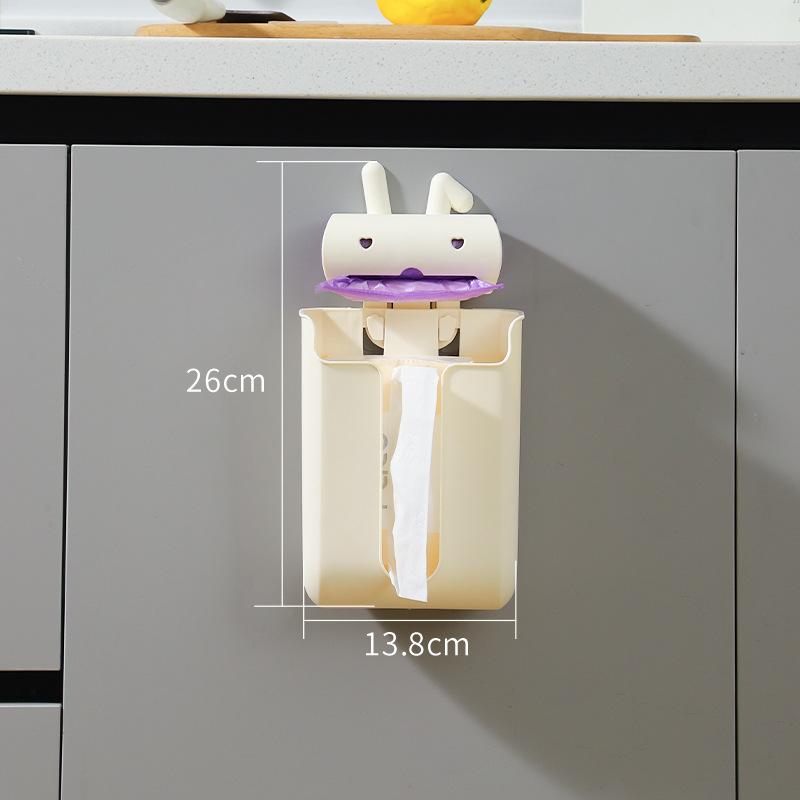 Wall-mounted Kitchen Large-capacity Multifunctional Plastic Bag Organiser Storage Box