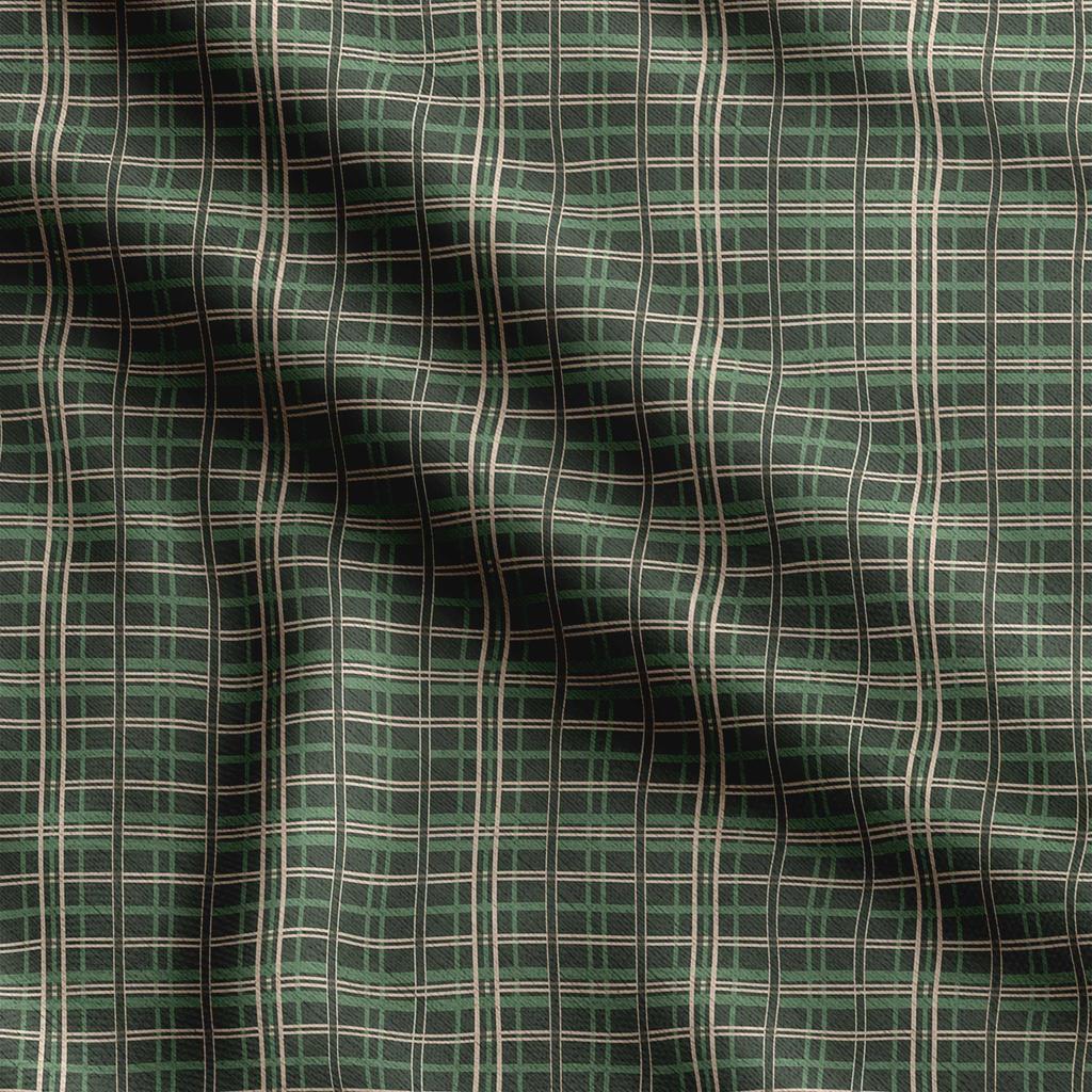 Soimoi Check Print,  Cotton Cambric, Quilting Fabric Sold by The Yard 42 Inch Wide, Medium Weight Cotton Fabric, Sewing  Supplies,Baby